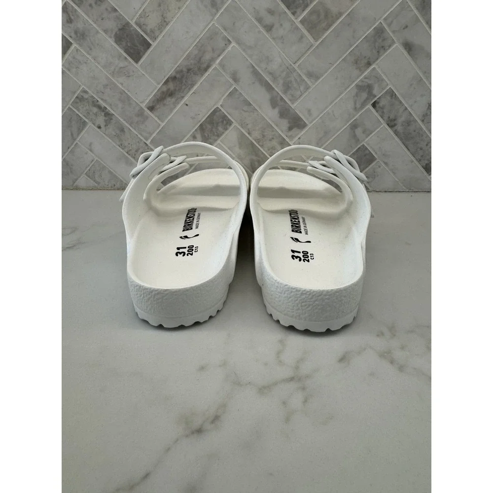 Birkenstock Arizona EVA Sandals Kids Youth Size 13 31 White‎ Double Strap Slides